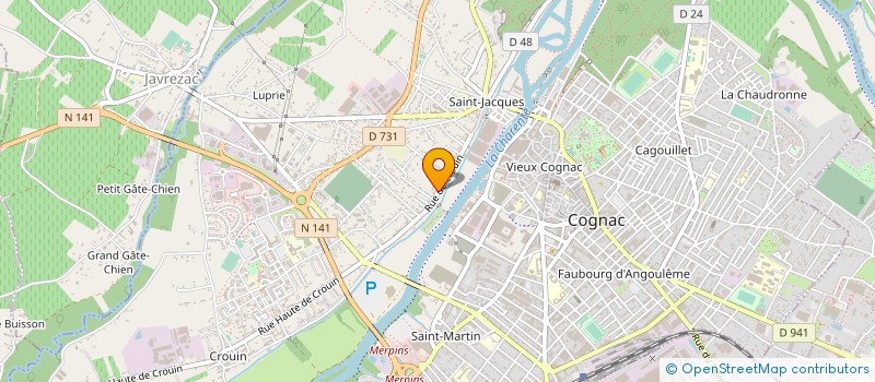 localisation de l'entreprise SARL REPARATION RENOVATION à COGNAC