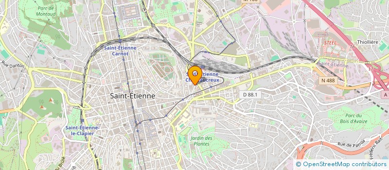 localisation de l'entreprise SARL RESAC RESEAUX AIR COMPRIME à SAINT-ETIENNE