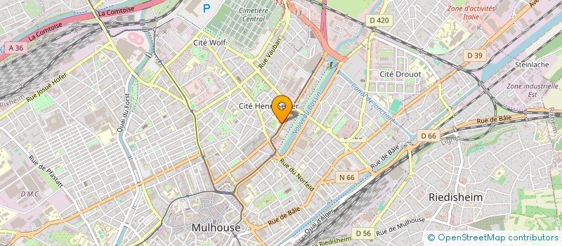 localisation de l'entreprise SARL RESIDENCE DU CHATEAU à MULHOUSE