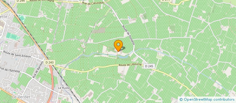 localisation de l'entreprise SARL RESTAURANT AUBERGE A LA FERME  SAINT-EMILION