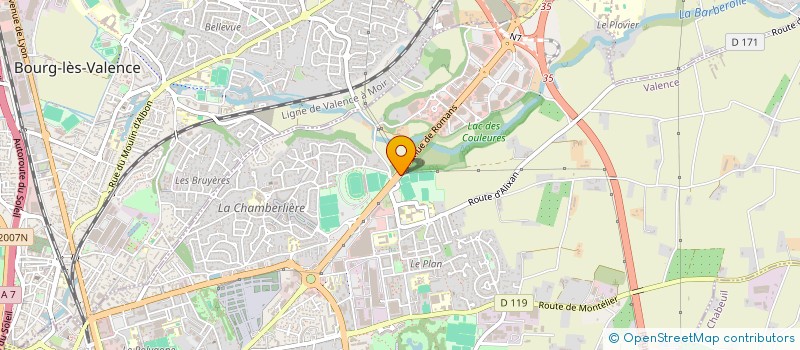 localisation de l'entreprise SARL RESTAURANT DES LYS  VALENCE