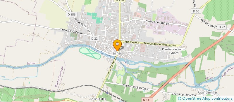 localisation de l'entreprise SARL RESTAURANT DU CHATEAU à JARNAC