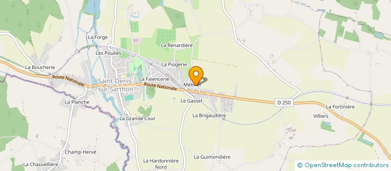 localisation de l'entreprise SARL RESTAURANT HOTEL LA NORMANDIERE à SAINT-DENIS-SUR-SARTHON