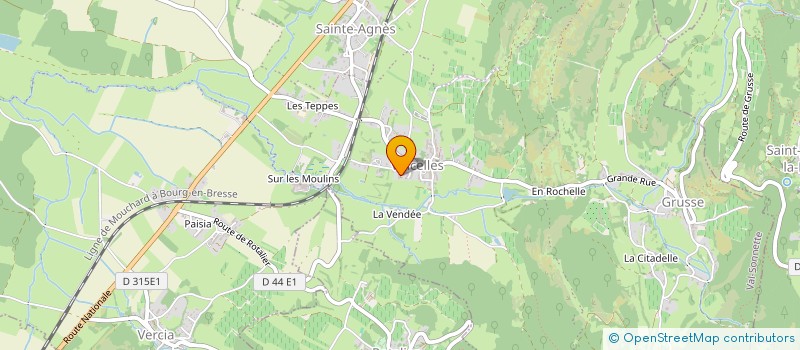 localisation de l'entreprise SARL RESTAURANT LE CHALAIN  VAL-SONNETTE