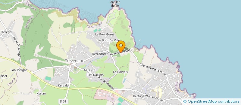 localisation de l'entreprise SARL RESTAURANT LES VIVIERS DE SAINT-MARC  TREVENEUC