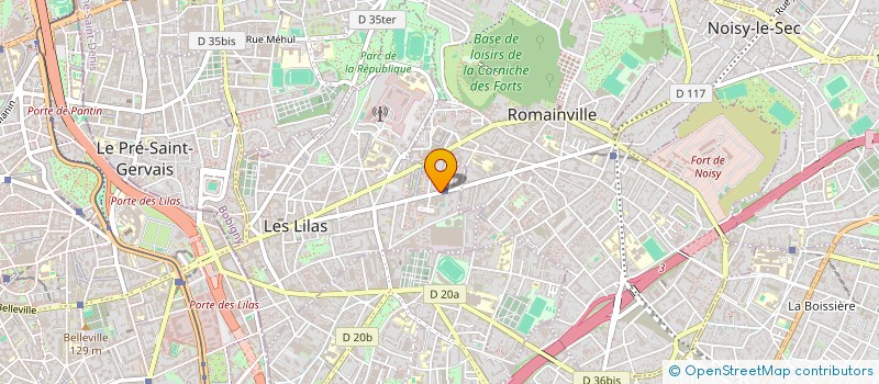 localisation de l'entreprise SARL RESTAURANT NEMRI à LES LILAS