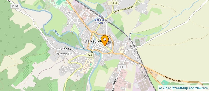 localisation de l'entreprise SARL RESTO RAPIDE à BAR-SUR-AUBE
