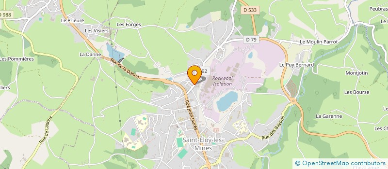 localisation de l'entreprise SARL  RESTOTEL VEYSSIERE  SAINT-ELOY-LES-MINES