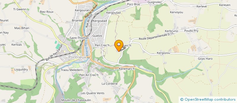 localisation de l'entreprise SARL RESTOV 300  QUEMPER-GUEZENNEC