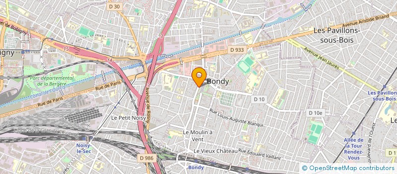 localisation de l'entreprise SARL RETOUCHERIE ROGER SALENGRO à BONDY