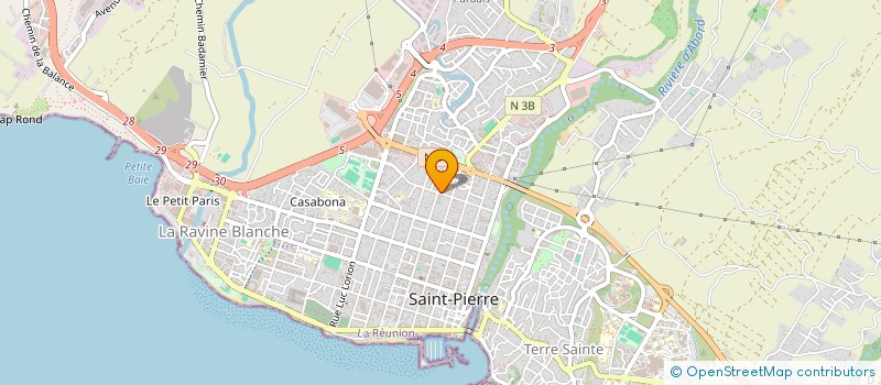 localisation de l'entreprise SARL REUNION DISTRIBUTION LOGISTIQUE à SAINT-PIERRE