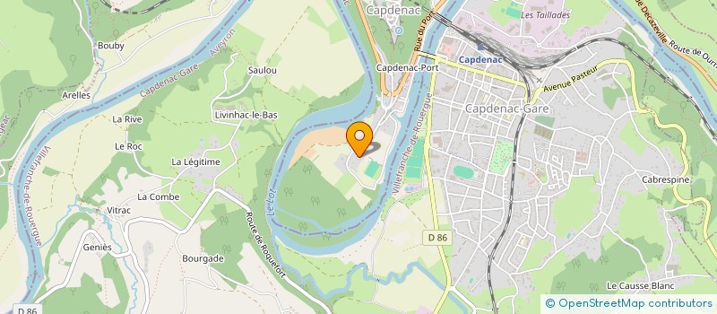 localisation de l'entreprise SARL REV'CUISINES  CAPDENAC