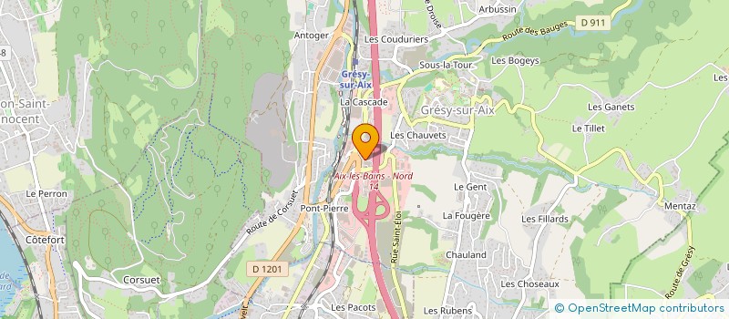 localisation de l'entreprise SARL REY FRERES  GRESY-SUR-AIX