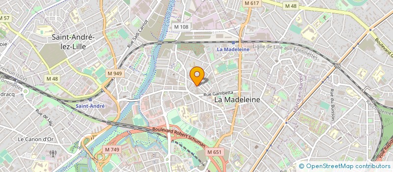 localisation de l'entreprise SARL REYNAUD à LA MADELEINE