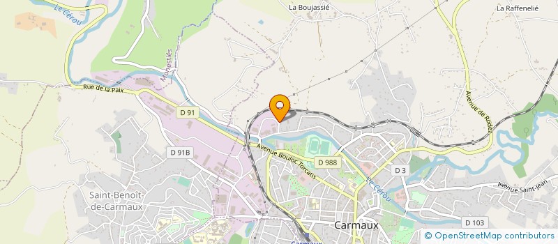 localisation de l'entreprise SARL REYNES à CARMAUX
