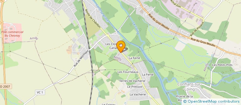 localisation de l'entreprise SARL RF INTERVENTION à AMILLY