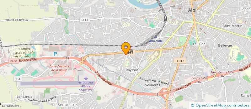 localisation de l'entreprise SARL RGC DIFFUSION à ALBI