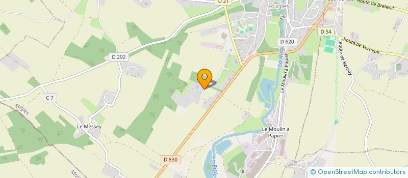 localisation de l'entreprise SARL RH DEVELOPPEMENT à RUGLES