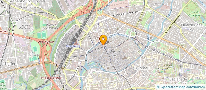 localisation de l'entreprise SARL RHENANE DU BATIMENT RHEIN-BAU à STRASBOURG
