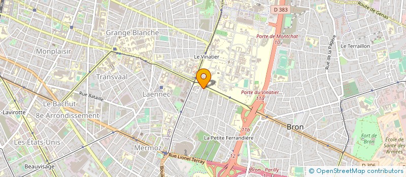 localisation de l'entreprise SARL RHONE ALPES BATIMENT ET SERVICES à BRON