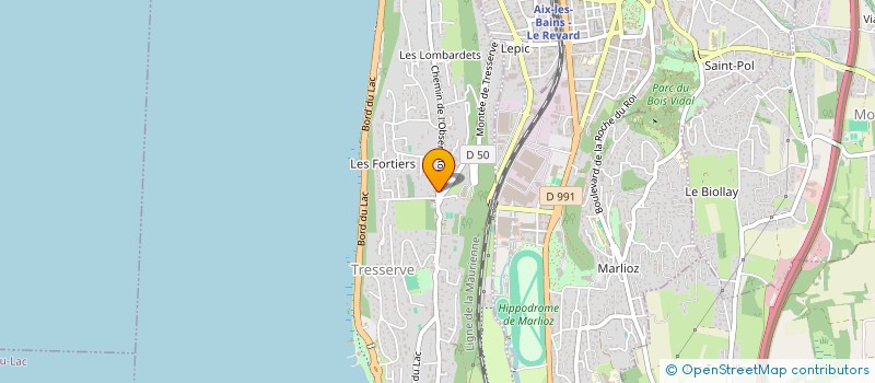 localisation de l'entreprise SARL RHONE ALPES LOTISSEMENT  TRESSERVE