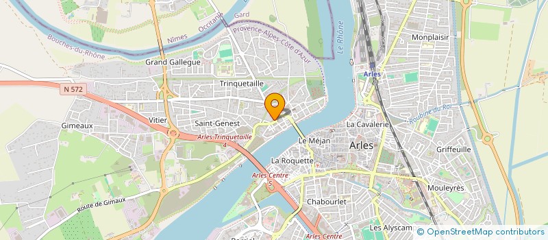 localisation de l'entreprise SARL RHONE IMMOBILIER ET INFORMATIQUE à ARLES