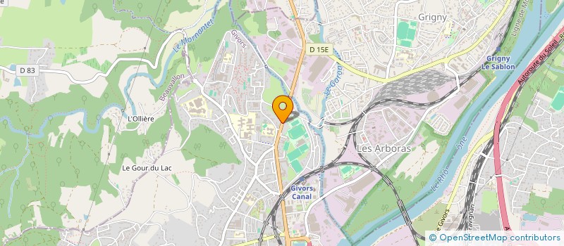 localisation de l'entreprise SARL RHONE VIANDE  GIVORS