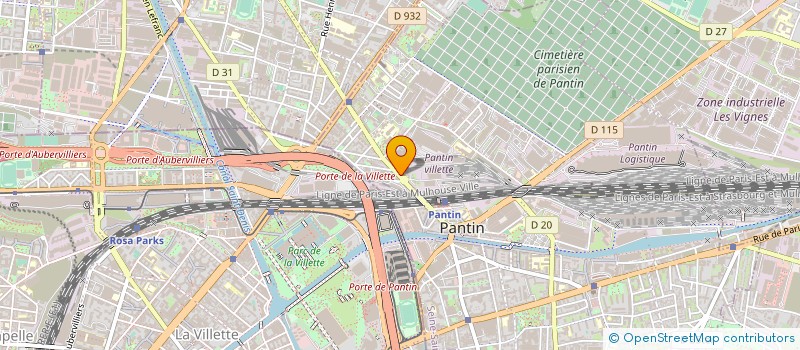 localisation de l'entreprise SARL RIAB à PANTIN
