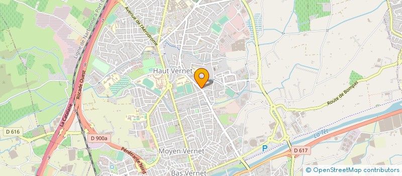 localisation de l'entreprise SARL RIBAS MACONNERIE ET TRAVAUX PUBLICS  PERPIGNAN