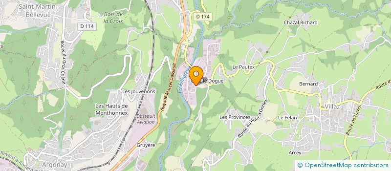 localisation de l'entreprise SARL RIBAUDO BARTOLO ET FILS  VILLAZ