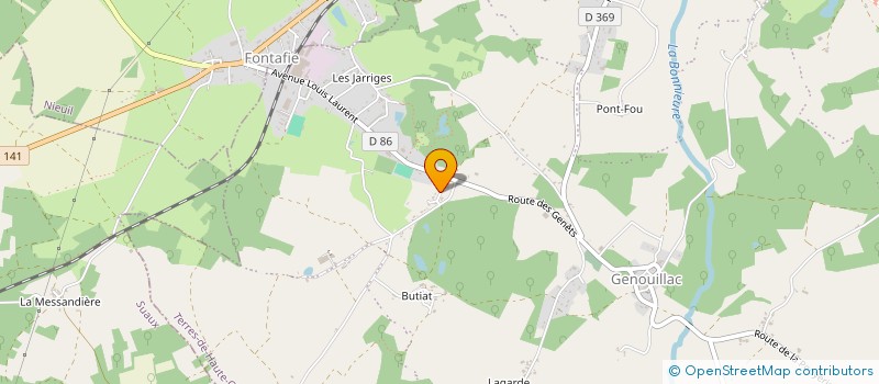 localisation de l'entreprise SARL RIBEIRO MICHAEL à TERRES-DE-HAUTE-CHARENTE