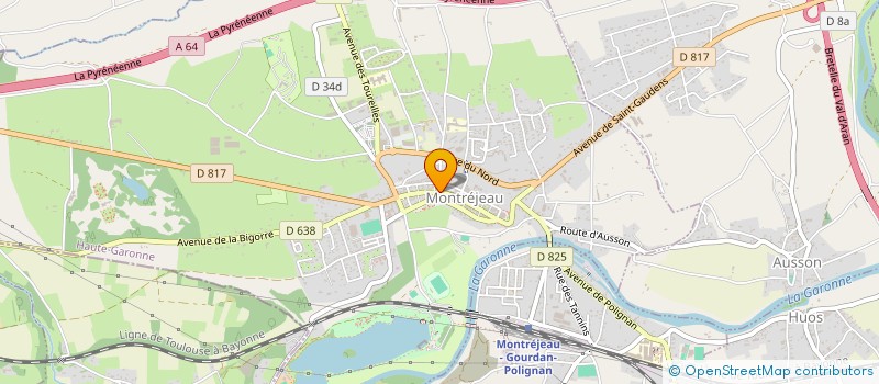localisation de l'entreprise SARL RIBIER à MONTREJEAU