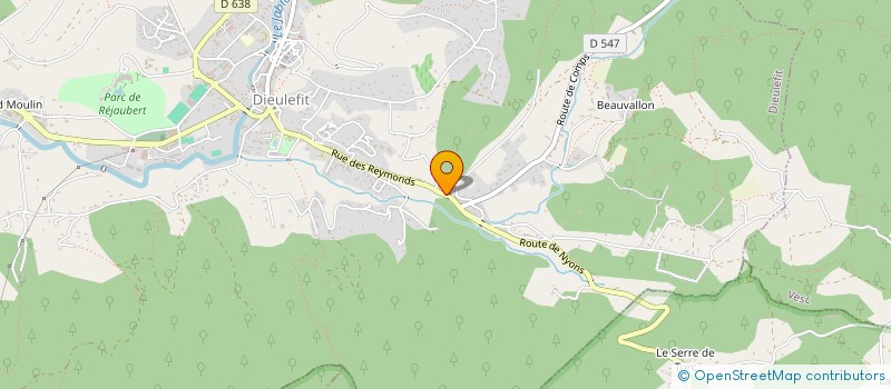 localisation de l'entreprise SARL RICHARD ENTREPRISE  GENERALE DE BATIMENT TP  DIEULEFIT