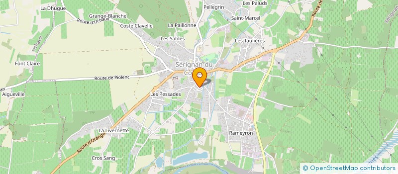 localisation de l'entreprise SARL RICHARD FLANDIN ET FILS  SERIGNAN-DU-COMTAT