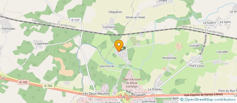 localisation de l'entreprise SARL RICHARD LE MENACH  PLOEREN