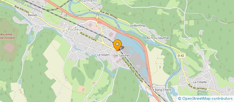 localisation de l'entreprise SARL RICHARD PASCAL  POUXEUX