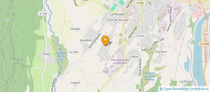 localisation de l'entreprise SARL RIDOUX-LECLERC  BELLEY