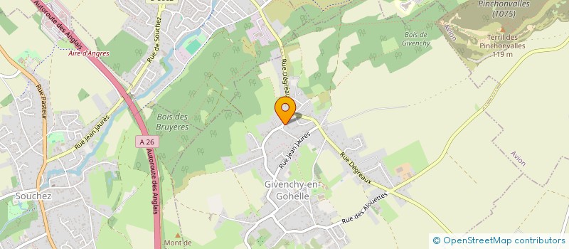 localisation de l'entreprise SARL RIGAUX LE CLEVES  GIVENCHY-EN-GOHELLE