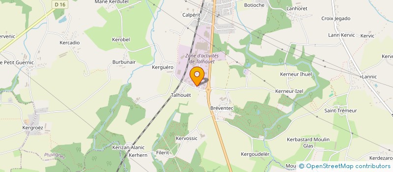 localisation de l'entreprise SARL RIO A. - D.L.M.  PLUVIGNER