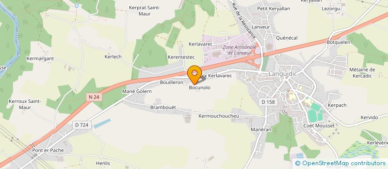 localisation de l'entreprise SARL RIO ALAIN  LANGUIDIC