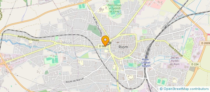 localisation de l'entreprise SARL RIOM MENUISERIE à RIOM