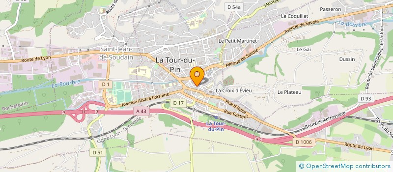 localisation de l'entreprise SARL RIQUIER  LA TOUR-DU-PIN