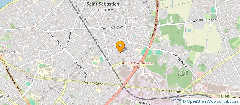 localisation de l'entreprise SARL RITEM 2000 à SAINT-SEBASTIEN-SUR-LOIRE