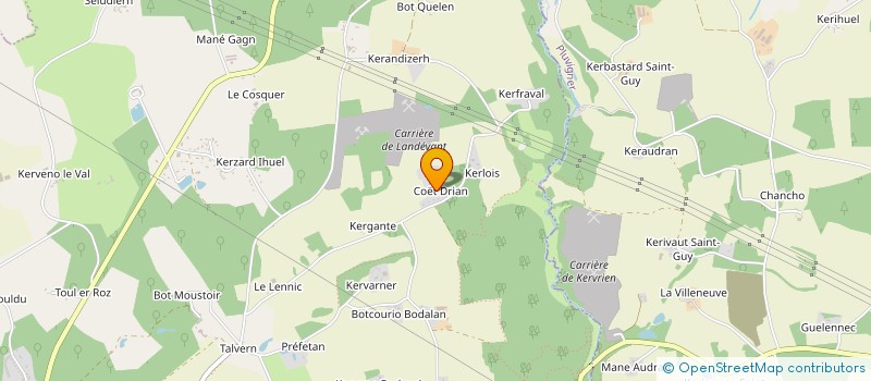 localisation de l'entreprise SARL RIVAUX  LANDEVANT