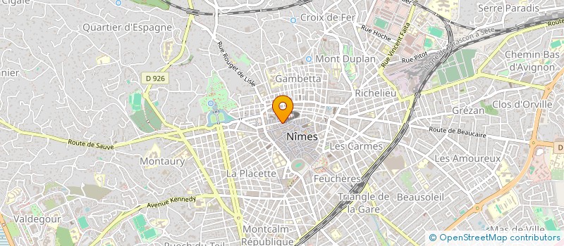 localisation de l'entreprise SARL RIVE DROITE DIFFUSION à NIMES