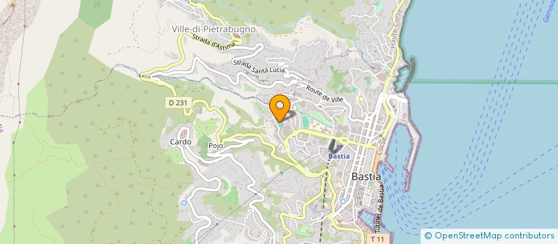 localisation de l'entreprise SARL RIVE GAUCHE à BASTIA