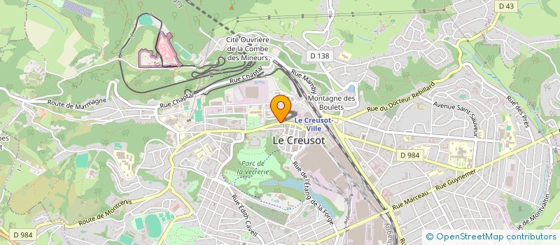 localisation de l'entreprise SARL RIVIERA FLEURS à LE CREUSOT
