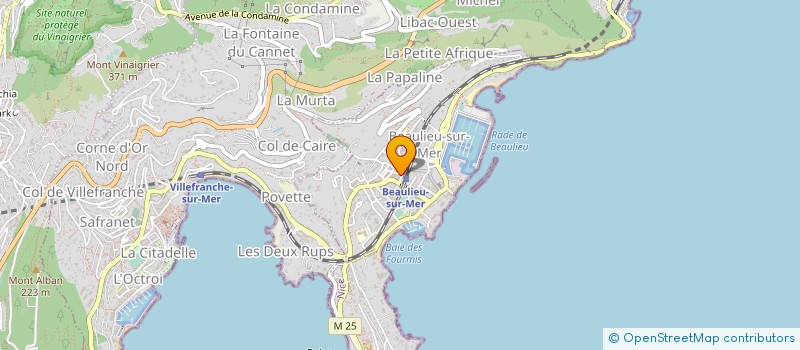 localisation de l'entreprise SARL RJC BEAULIEU à BEAULIEU-SUR-MER