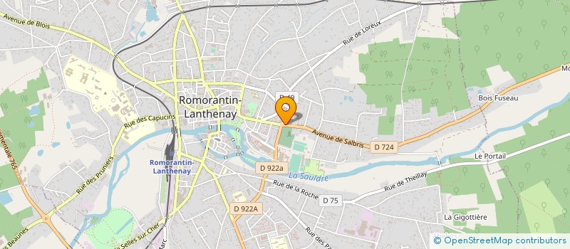 localisation de l'entreprise SARL RL AMBULANCE à ROMORANTIN-LANTHENAY