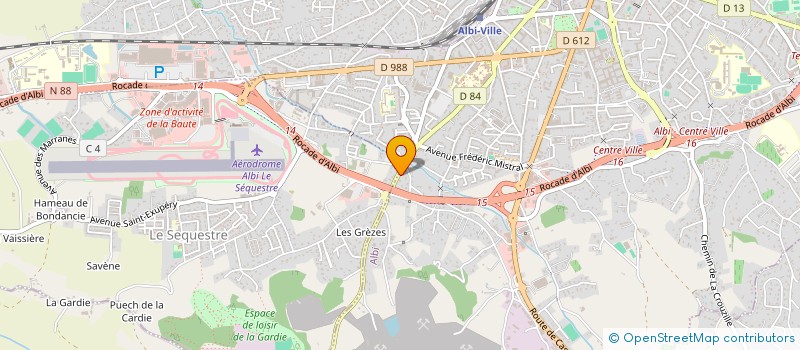 localisation de l'entreprise SARL ROBERT à ALBI